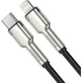 Καλώδιο Baseus Cafule Metal Braided USB-C to Lightning Cable 20W,1m - Black
