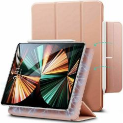 Θήκη Book ESR Rebound Magnetic Flip Cover Δερματίνης για Apple iPad Pro 12.9 (2021-2022) - Air 13 (2024) - Rose Gold