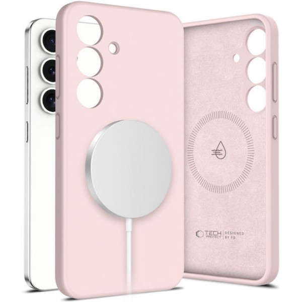  Θήκη Σιλικόνης Tech-Protect Liquid Back Cover για Samsung Galaxy S25 - Pink