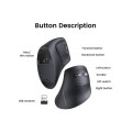 Ασύρματο Εργονομικό Ποντίκι Ugreen Wireless 2.4 GHz & Bluetooth - Black