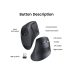 Ασύρματο Εργονομικό Ποντίκι Ugreen Wireless 2.4 GHz & Bluetooth - Black