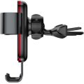 Βάση Αεραγωγού Baseus Metal Age Gravity Car Mount με Ρυθμιζόμενα Άγκιστρα Μαύρη  - Black