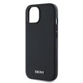 Θήκη Δερματίνης DKNY Silver Metal Logo για Apple iPhone 14 - Black