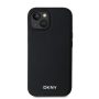 Θήκη Δερματίνης DKNY Silver Metal Logo για Apple iPhone 14 - Black