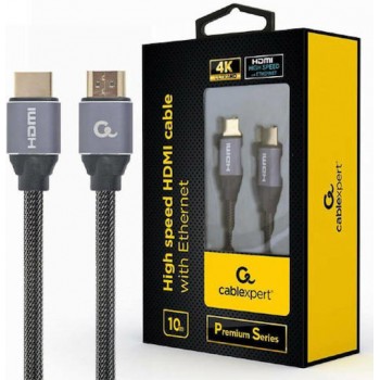 Καλώδιο Cablexpert Select Plus Series HDMI 2.0 Cable με Ethernet απο HDMI male σε HDMI male Μαύρο - 10m
