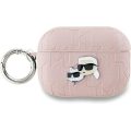 Θήκη Σιλικόνης Karl Lagerfeld Karl and Choupette Heads 3D Logo NFT για Apple AirPods Pro 2 - Pink