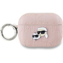 Θήκη Σιλικόνης Karl Lagerfeld Karl and Choupette Heads 3D Logo NFT για Apple AirPods Pro 2 - Pink