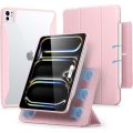 Θήκη Σιλικόνης ESR Hybrid Case με Ανθεκτικό Διάφανο Back Cover για Apple iPad Pro 11 2024 - Pink