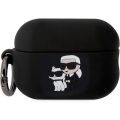 Θήκη Σιλικόνης Karl Lagerfeld Karl and Choupette 3D Logo NFT για Apple AirPods Pro 2 - Black