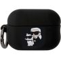 Θήκη Σιλικόνης Karl Lagerfeld Karl and Choupette 3D Logo NFT για Apple AirPods Pro 2 - Black