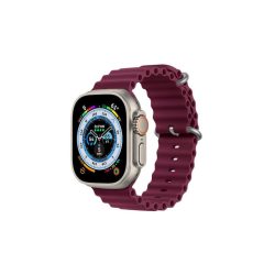  Λουράκι Σιλικόνης Orso Deluxe Sport για Apple Watch 42/44/45/46/49mm - Bordeaux