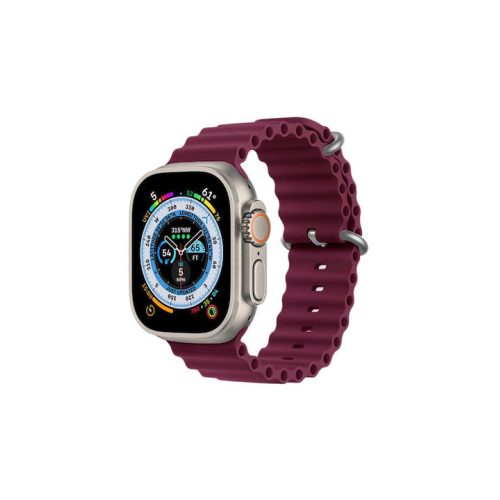  Λουράκι Σιλικόνης Orso Deluxe Sport για Apple Watch 42/44/45/46/49mm - Bordeaux