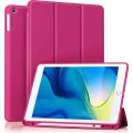 Θήκη Book Soft TPU Flexible Pencil Holder  για Apple iPad Pro 11 2024 - Pink