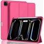 Θήκη Σιλικόνης Book ObaStyle Flip Cover για Apple iPad Pro 13” 2024 - Fuchsia