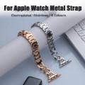 Λουράκι Bracelet Elegant Metal Beads για Apple Watch 42/44/45/46/49 Series 10 2024 - Rose Gold