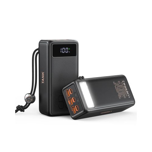 Power Bank Veger Tank Boost  56000mAh 100W με 3 Θύρες USB-A και 2 Θύρες USB-C Power Delivery - Black