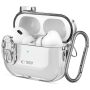 Θήκη Σιλικόνης με Γάντζο Tech-Protect για Apple AirPods Pro 1/2  - Clear