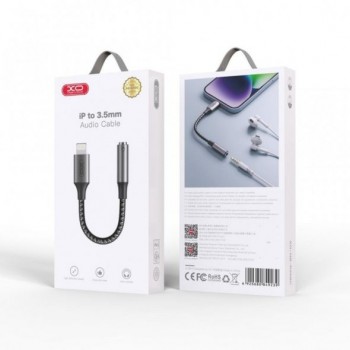 Αντάπτορας XO Lightning (iphone) σε 3.5mm Jack (Female) - Grey