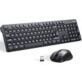 Ασύρματο Πληκτρολόγιο Ugreen set Keyboard & Mouse 2.4GHz Wireless Full Size English US Version - Black