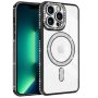 Θήκη Σιλικόνης Orso Bare Look Diamonds με Magsafe για iPhone 13 Pro Max-Black