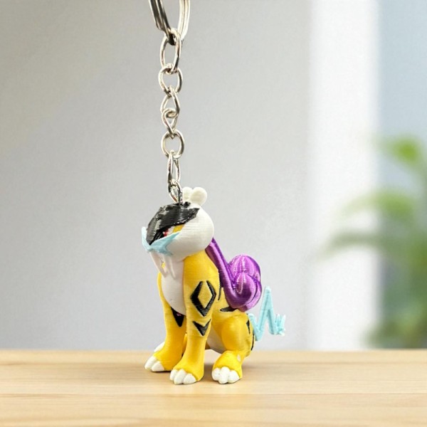 Pokémon 3D Printed Keychain - Raikou