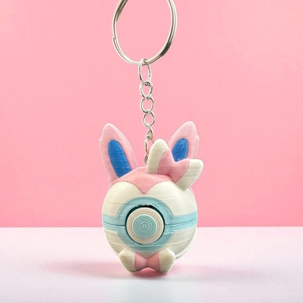 Pokemon 3D Printed Keychain Pokéball - Sylveon