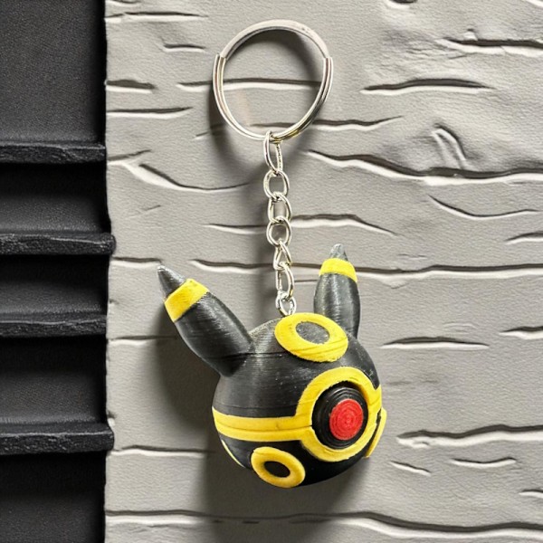 Pokemon 3D Printed Keychain Pokéball  - Umbreon