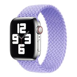  Λουράκι Braided Orso Flexible Watchband Sport Silicone για Apple Watch 42/44/45/46/49mm - Violet (M)