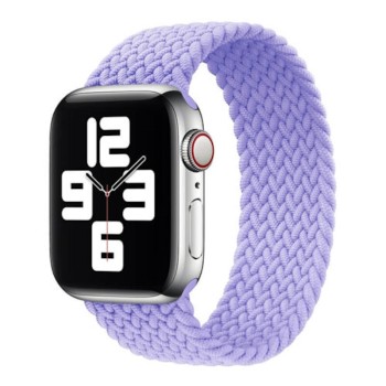  Λουράκι Braided Orso Flexible Watchband Sport Silicone για Apple Watch 42/44/45/46/49mm - Violet (XS)
