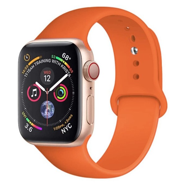  Λουράκι Σιλικόνης Orso Flexible Watchband Sport Silicone για Apple Watch 42/44/45/46/49mm - Orange
