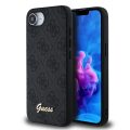 Θήκη Δερματίνης Guess 4G Case με MagSafe για iPhone 16e - Black