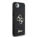 Θήκη Σκληρή Guess PU Fixed Glitter 4G Metal Logo για iPhone 16e - Black