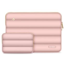 Tech-Protect Puffy Sleeve Case για Laptop 13”-14”- Dusty Rose