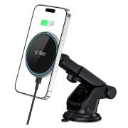 Μαγνητική Βάση Aυτοκινήτου Tech-Protect A2 για το Ταμπλό με Ασύρματη Φόρτιση MagSafe - Black