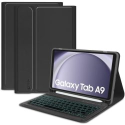 Θήκη Book Tech-Protect Sc Flip Cover με Πληκτρολόγιο International English για Samsung Galaxy Tab A9 8.7” - Black