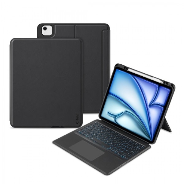 Θήκη Book Tech-Protect Scmag Pen Keyboard για Apple iPad Pro 12.9 (2021-2022) - Air 13 (2024) - Black