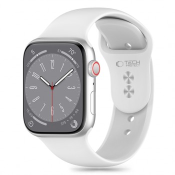 Λουράκι Σιλικόνης Tech-Protect Silicone Pro για Apple Watch 42/44/45/46/49mm - White