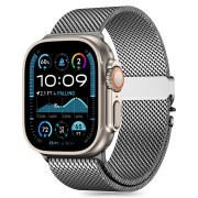 Μεταλλικό Λουράκι Tech-Protect Milano για Apple Watch 42/44/45/46/49mm - Silver