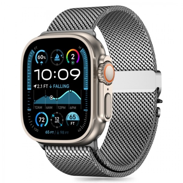 Μεταλλικό Λουράκι Tech-Protect Milano για Apple Watch 42/44/45/46/49mm - Silver