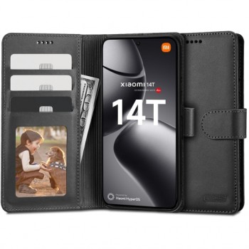 Θήκη Book Tech-Protect Wallet Δερματίνη για Xiaomi 14T Pro - Black