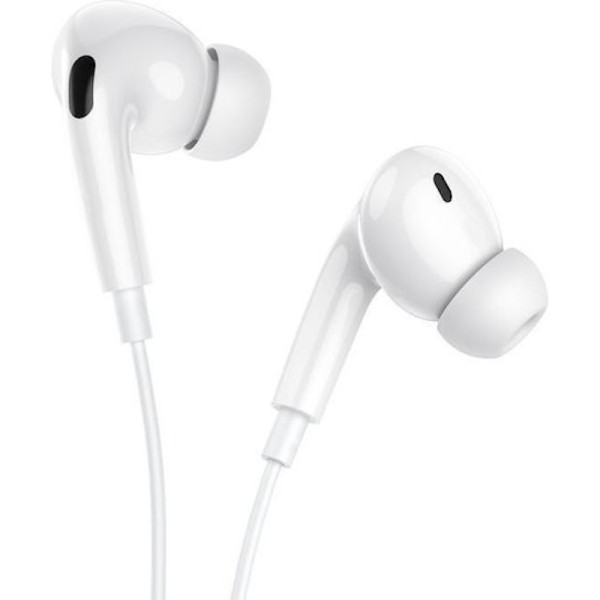 Ακουστικά Ενσύρματα Hoco DM48 In-ear Handsfree - White