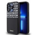 Θήκη Δερματίνης DKNY Repeat Pattern Card Pocket για Apple iPhone 15 Pro - Black
