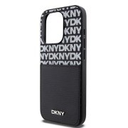 Θήκη Δερματίνης DKNY Repeat Pattern Card Pocket για Apple iPhone 15 Pro - Black