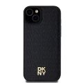 Θήκη Δερμάτινη DKNY PU Leather Repeat Pattern Stack Logo MagSafe Case για Apple iPhone 13 - Black
