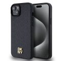 Θήκη Δερμάτινη DKNY PU Leather Repeat Pattern Stack Logo MagSafe Case για Apple iPhone 13 - Black