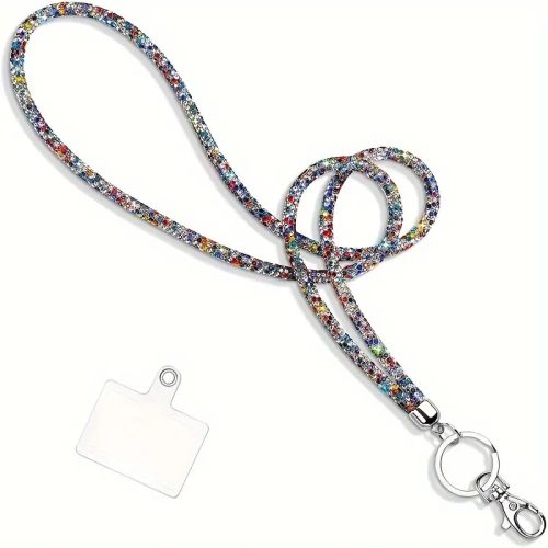Cross Body Universal Diamond Λουράκι Λαιμού για Κινητά - Colourful