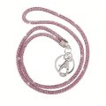 Cross Body Universal Diamond Λουράκι Λαιμού για Κινητά - Pink