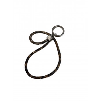 Cross Body Universal Diamond Λουράκι Χεριού για Κινητά - Black Gold