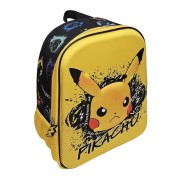 Pokemon 3D Pikachu Skate Face Backpack 29cm – Τσάντα Πλάτης με τον Pikachu σε 3D face