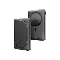 PowerBank Veger MagOn Kickstand W1175 MagSafe Fast Charge 10000mAh 22.5W με Θύρα USB-A και Θύρα USB-C Power Delivery  - Black